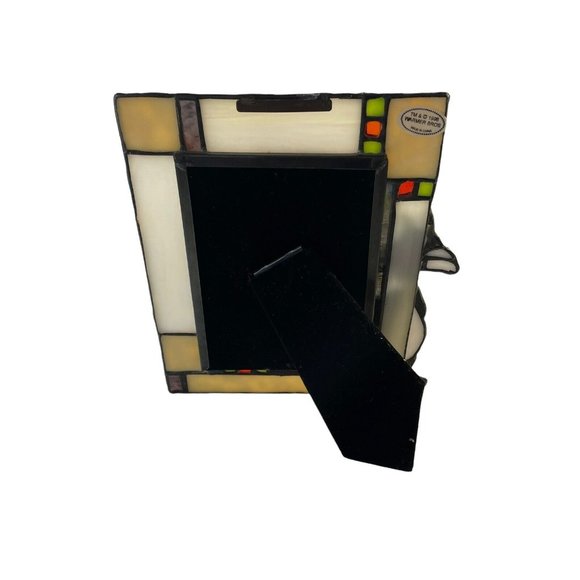 NOS VTG Sylvester Looney Tunes 1996 Stained Art Glass Picture Frame By Dale Read - Picture 5 of 11